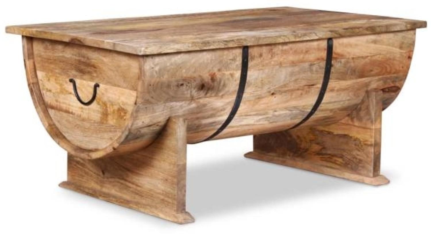 Couchtisch, Massiv Mangoholz natur, 88 x 50 x 40 cm Bild 1