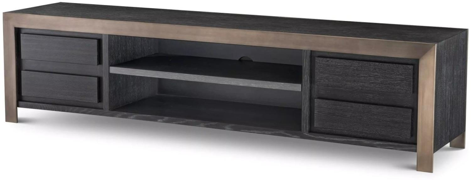 EICHHOLTZ TV Cabinet Talbot Charcoal Oak Bild 1