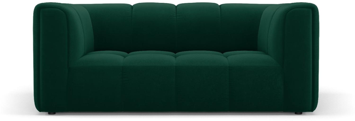 Micadoni Sofa Serena 2-Sitzer Samtstoff Flaschengrün Bild 1