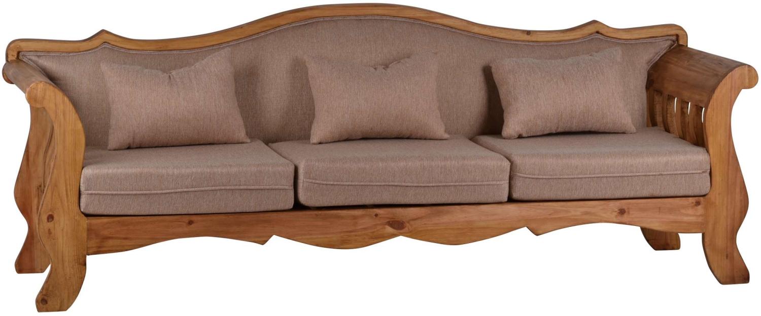 MiaMöbel Mexico Sofa 3-Sitzer Massivholz Pinie Landhaus Mexiko Möbel Mexikanisch Bild 1