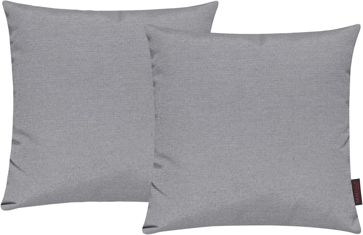 MAGMA Kissenhüllen FINO - ca. 50 x 50 cm - 2er Set grau Bild 1