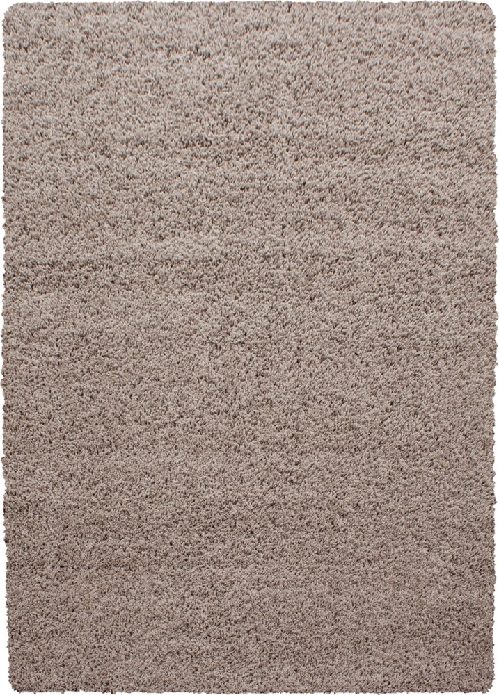 Hochflor Teppich Lux Läufer - 80x150 cm - Beige Bild 1