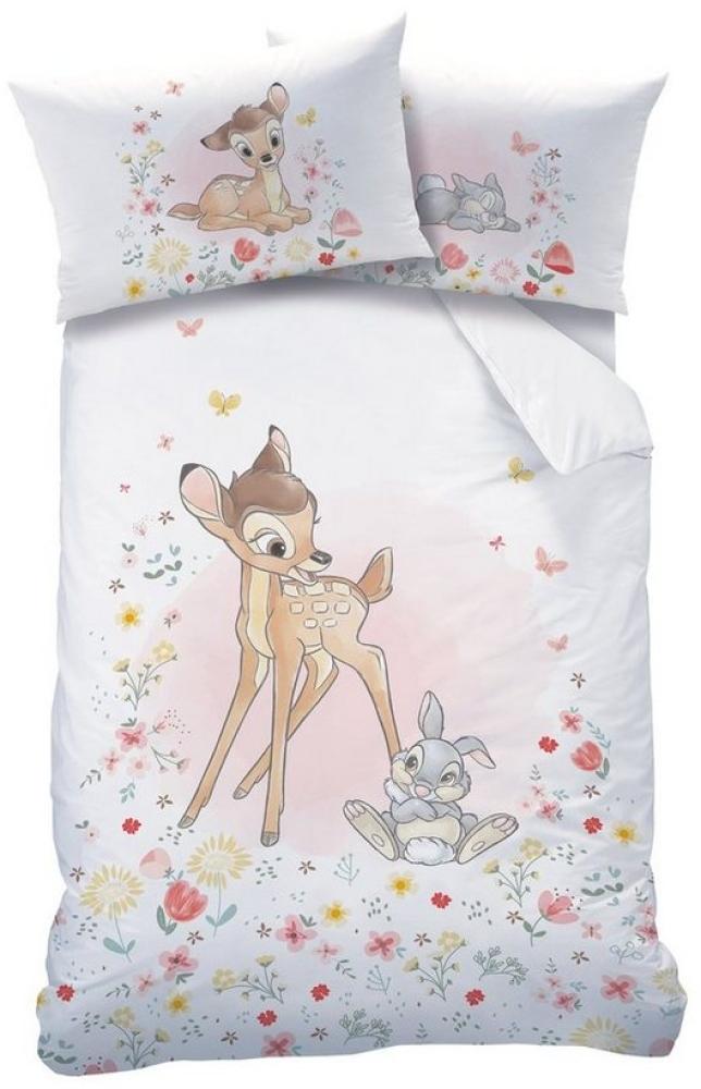 Baby Wende Bettwäsche Disney Bambi 100 x 135 cm 100% Baumwolle Bild 1