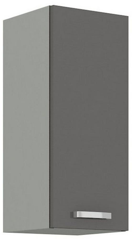 Küchen Hängeschrank 30 Hochglanz Grau Küchenzeile Küchenblock Küche Grey Bianca Bild 1