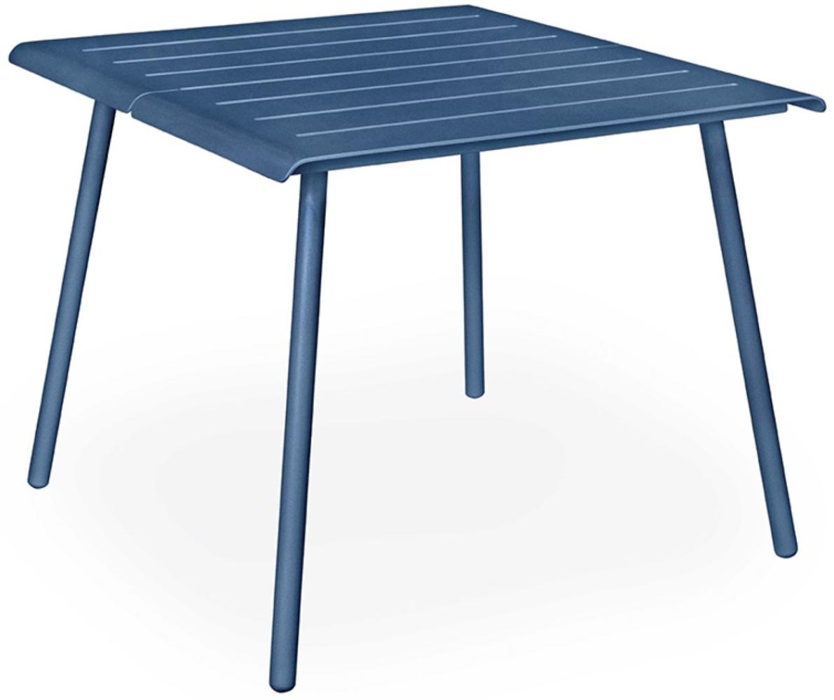 Vapio Outdoortisch Aluminium 90x90x74 cm Rauchblau Bild 1