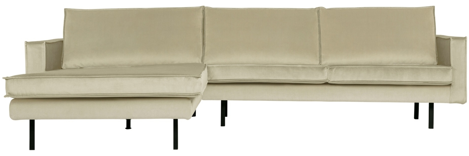 Ecksofa Rodeo Chaiselongue Samt, links Pistazie Bild 1