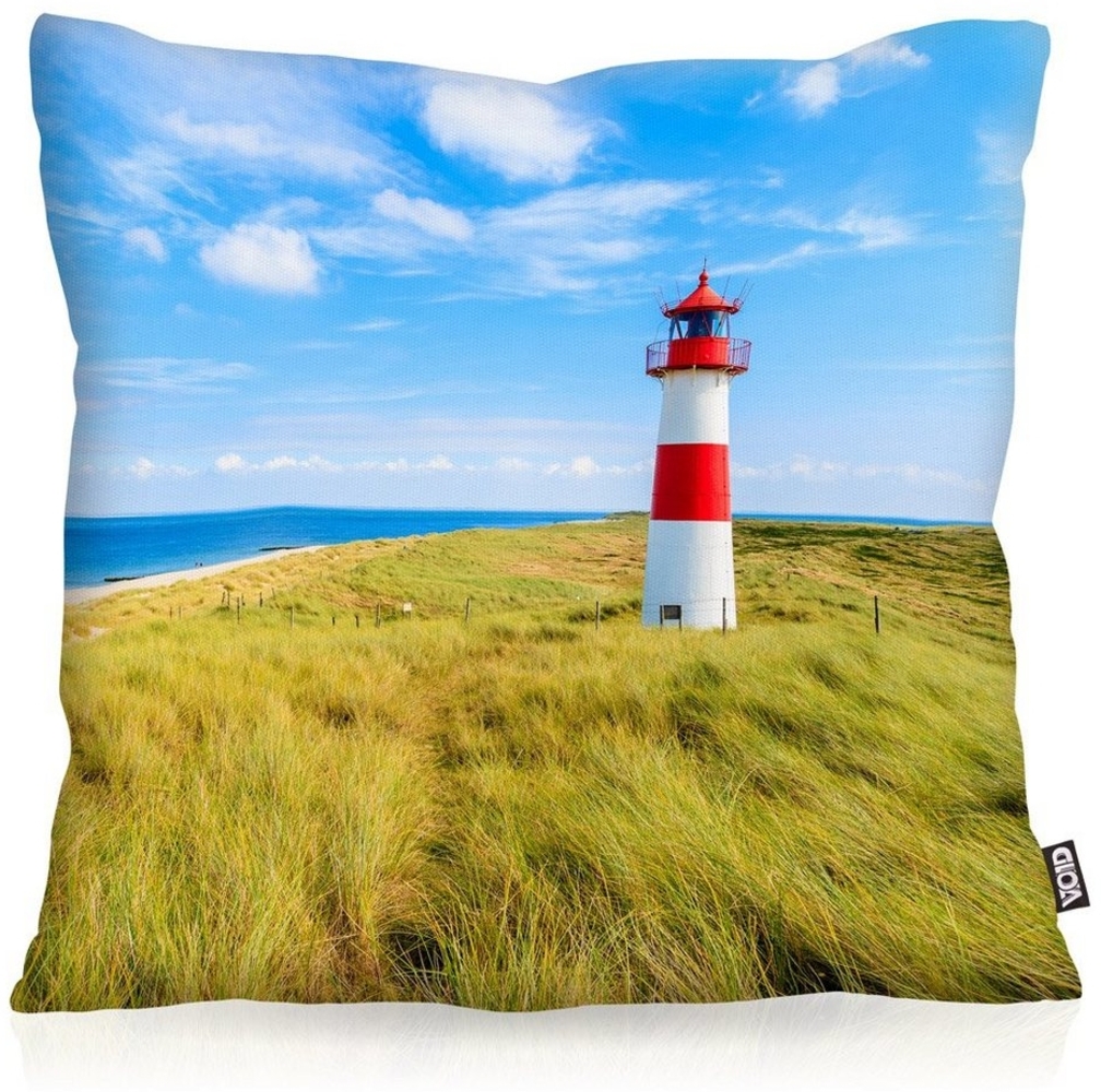 VOID Kissenbezug, Leuchtturm Meer Dünen Nordsee Ostsee Watt maritim Turm Bild 1