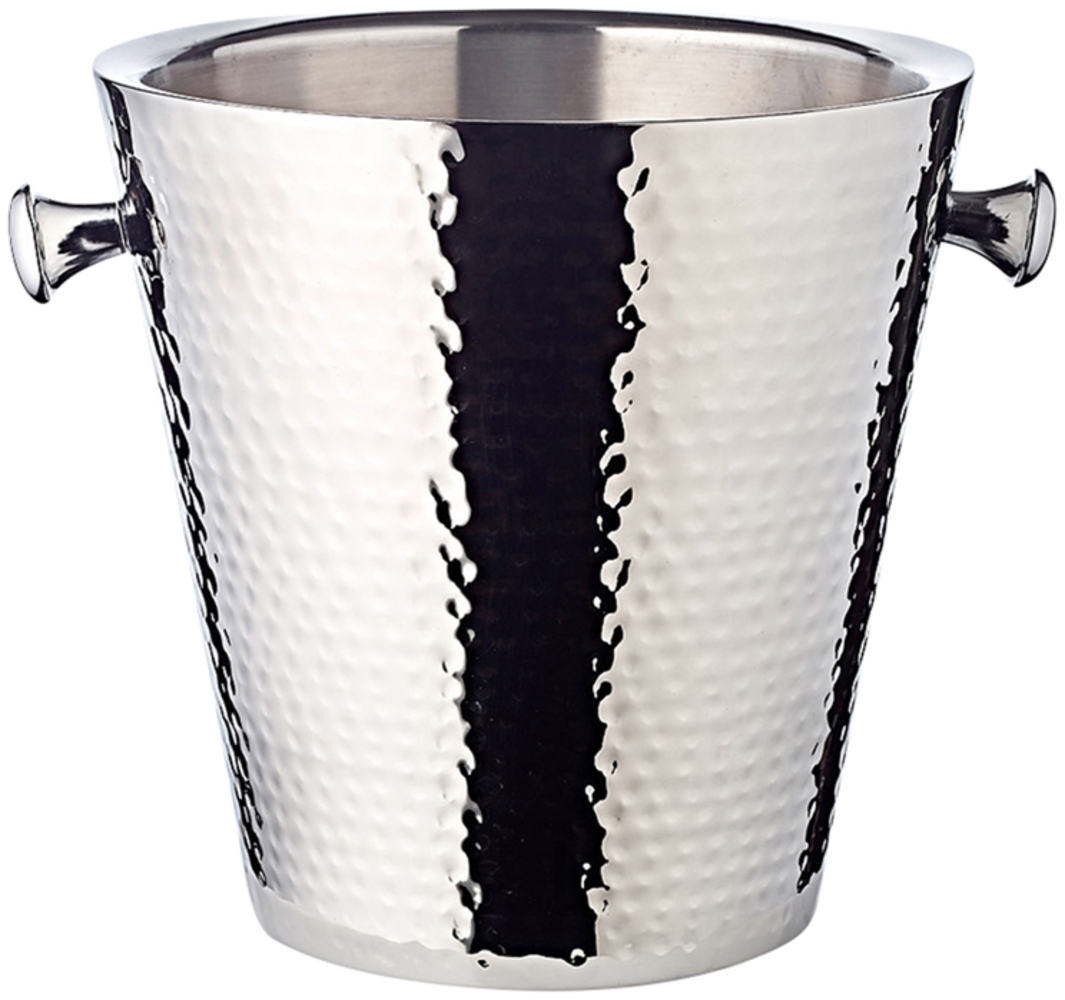 Edzard Sektkühler Valencia gehämmert m. Griffen H 23 cm Bild 1