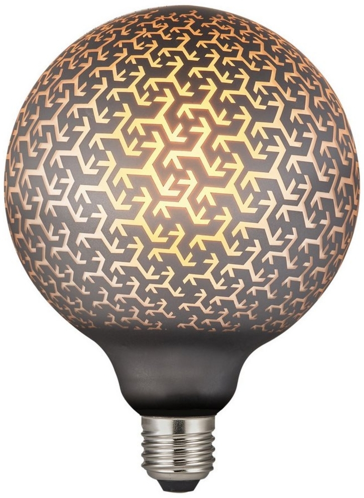 Nordlux LED-Leuchtmittel Deco E27 G125 Pattern Dimmbar 1800K 100Lm Globe Lampe, warmweiss Bild 1
