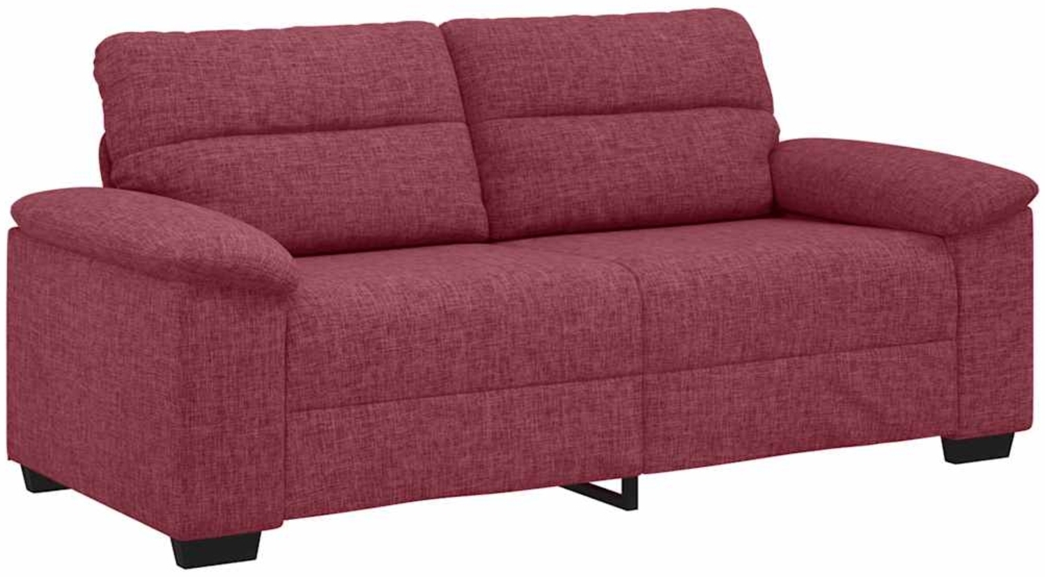 vidaXL 2-Sitzer-Sofa Weinrot 140 cm Stoff 4105310 Bild 1