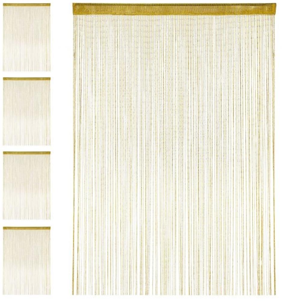 5 x Fadenvorhang Glitzer gold 145x245 cm 10040670 Bild 1