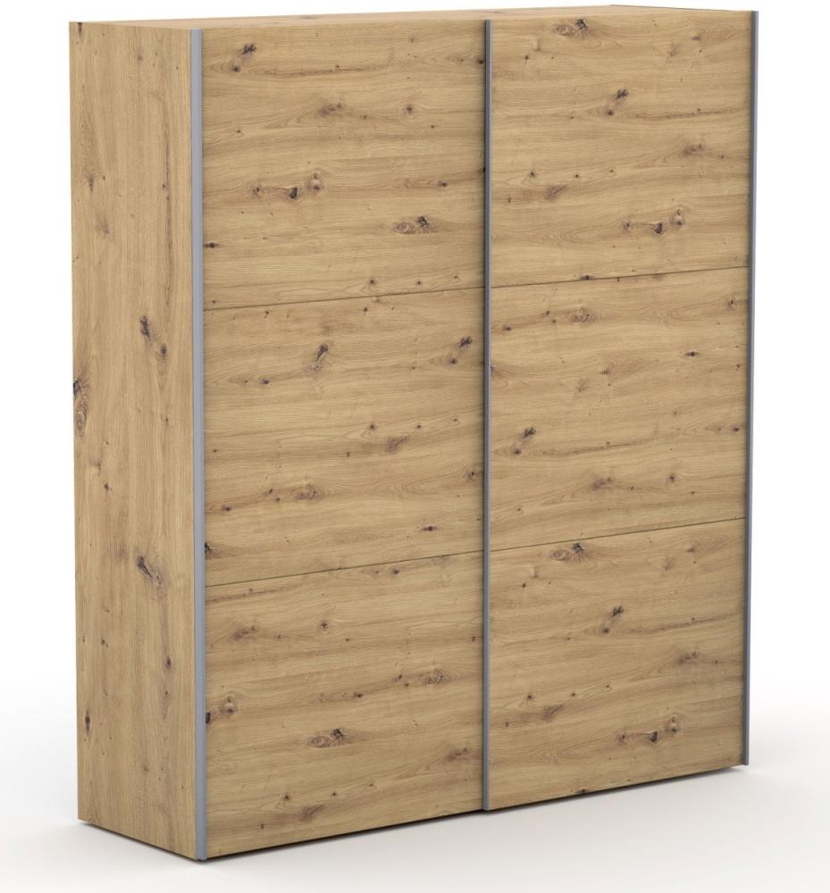 Schwebetürenschrank Kleiderschrank Nantes 200x64x230cm Artisan Eiche 2-türig Bild 1