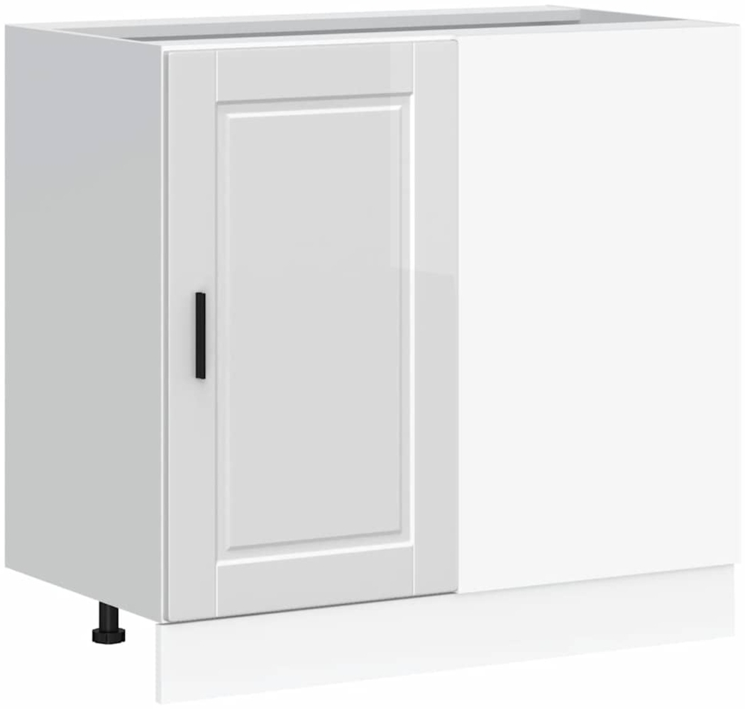 vidaXL Küchenunterschrank „Porto“ Hochglanz-Weiß Holzwerkstoff 854300 Bild 1