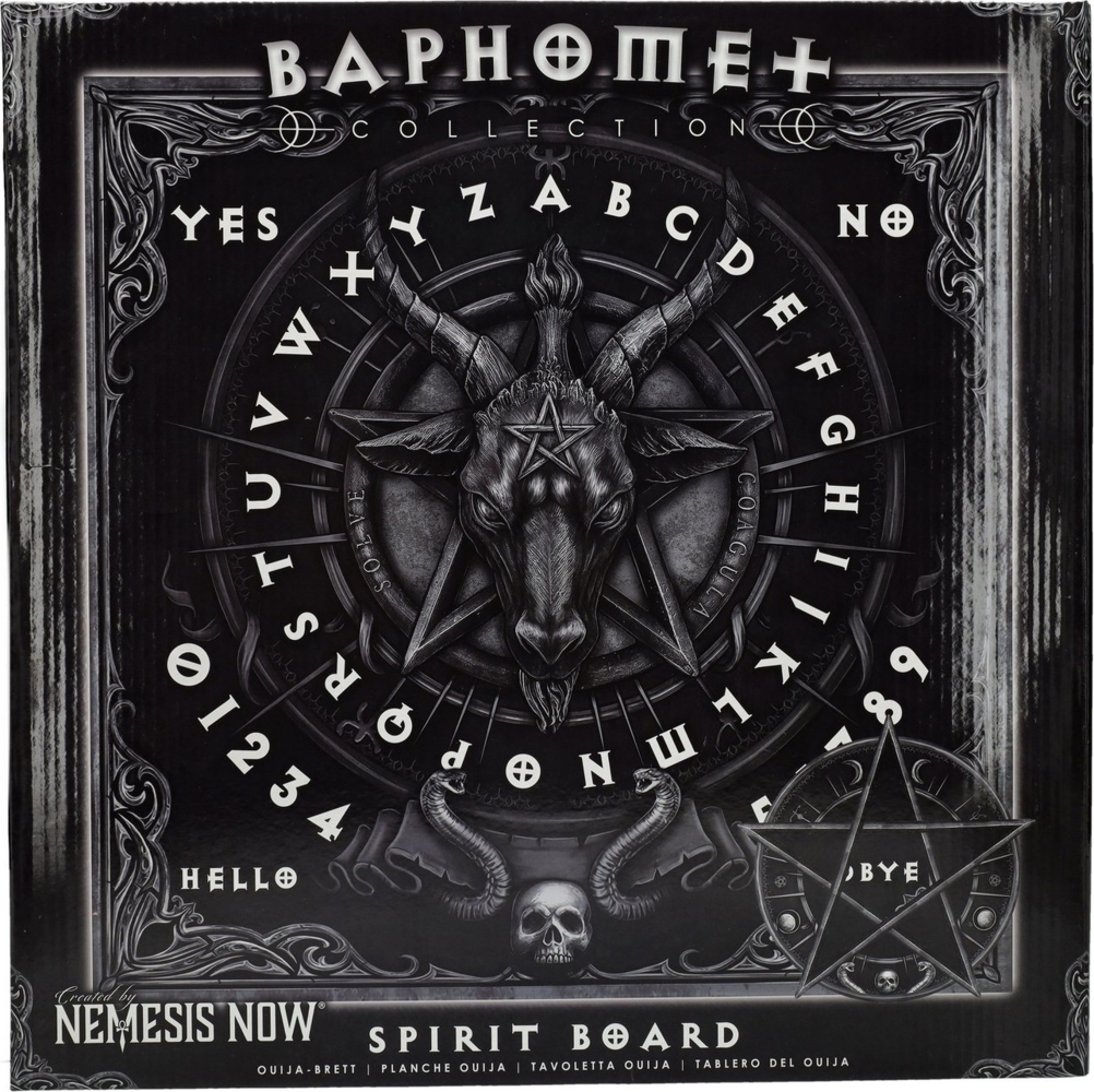 Figuren Shop GmbH Dekoobjekt Geisterbrett - Baphomet Quija - Nemesis Now - Spirit Board Gothic Bild 1