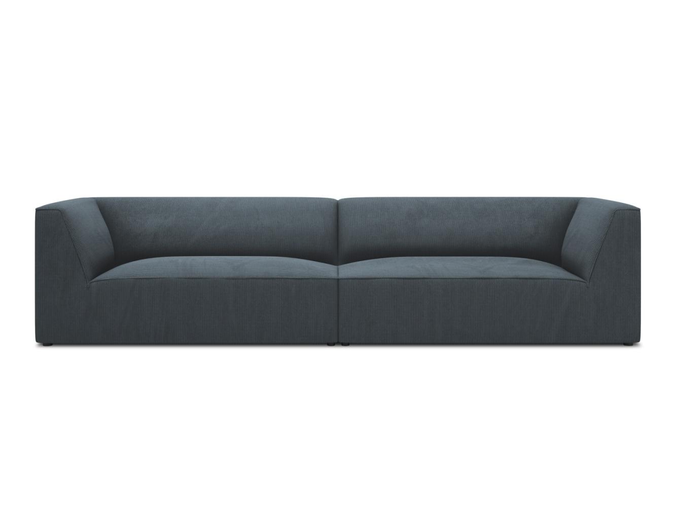 Micadoni 4-Sitzer Sofa Ruby | Bezug Blue | Beinfarbe Black Plastic Bild 1