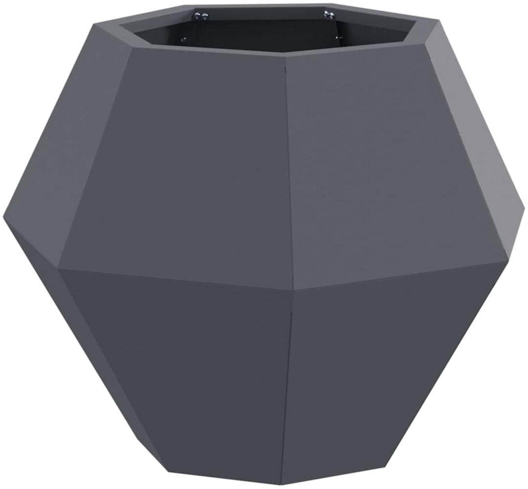 vidaXL Pflanzkübel Anthrazit 50 x 50 x 40 cm Stahl 884056 Bild 1
