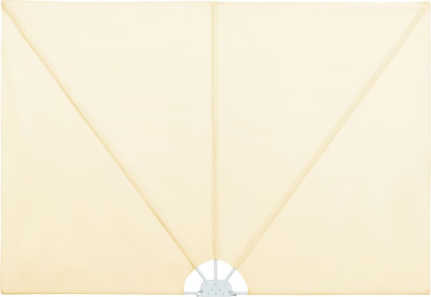 vidaXL Faltbarer Terrassen-Seitenfächer Creme 400×200 cm 44570 Bild 1