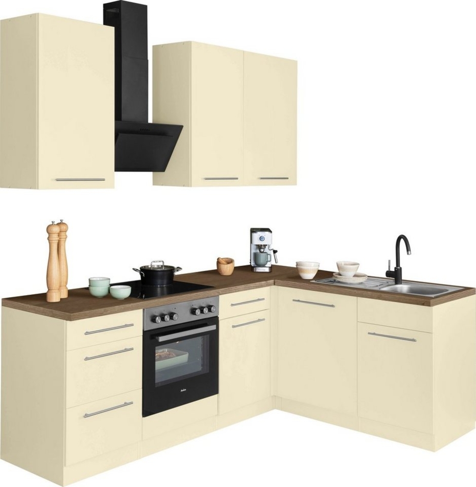 wiho Küchen Winkelküche Unna, mit E-Geräten, Stellbreite 220 x 170 cm Bild 1
