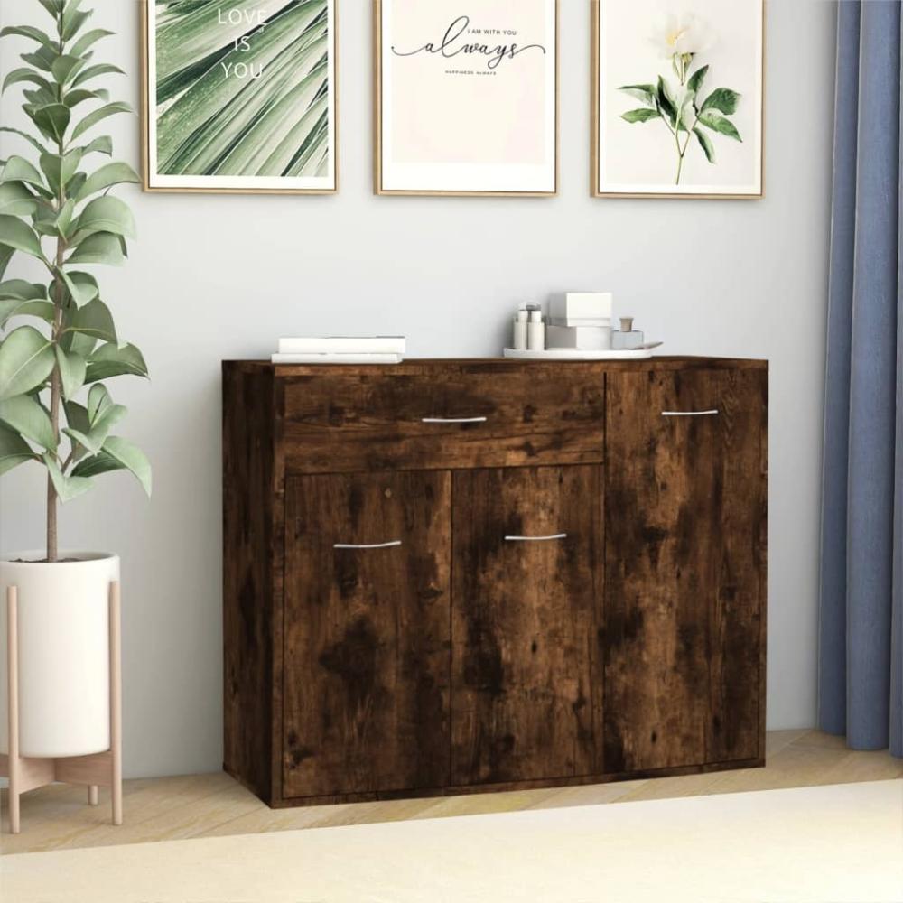 vidaXL Sideboard Räuchereiche 88x30x70 cm Holzwerkstoff 815366 Bild 1