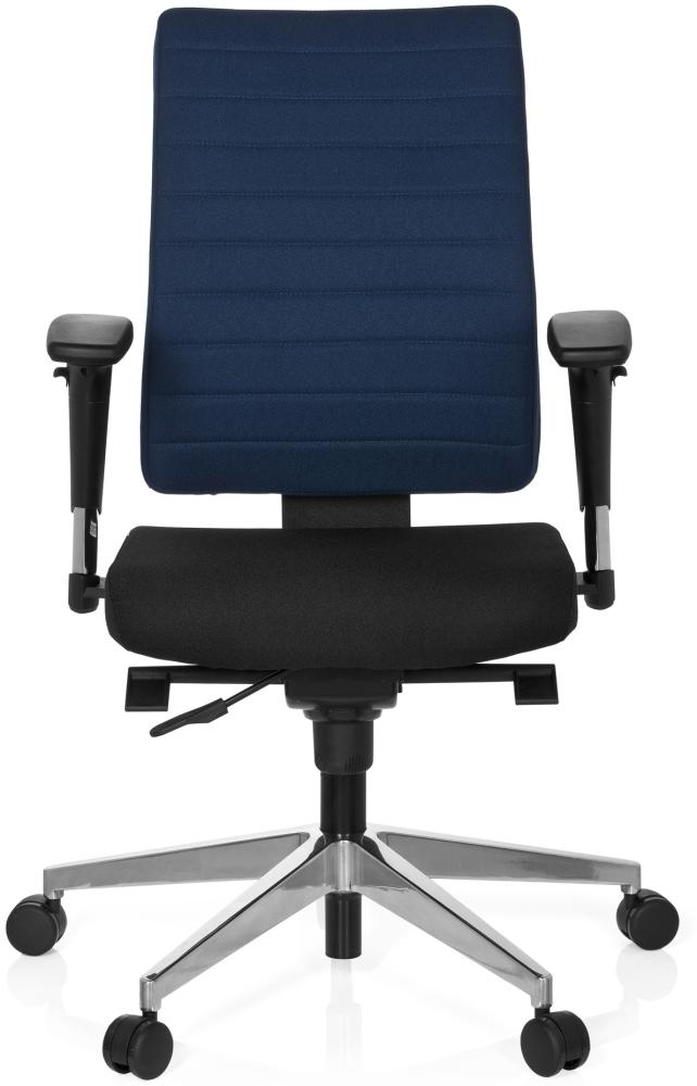 hjh OFFICE Profi Bürostuhl PRO-TEC 350 Stoff schwarz/ blau Bild 1