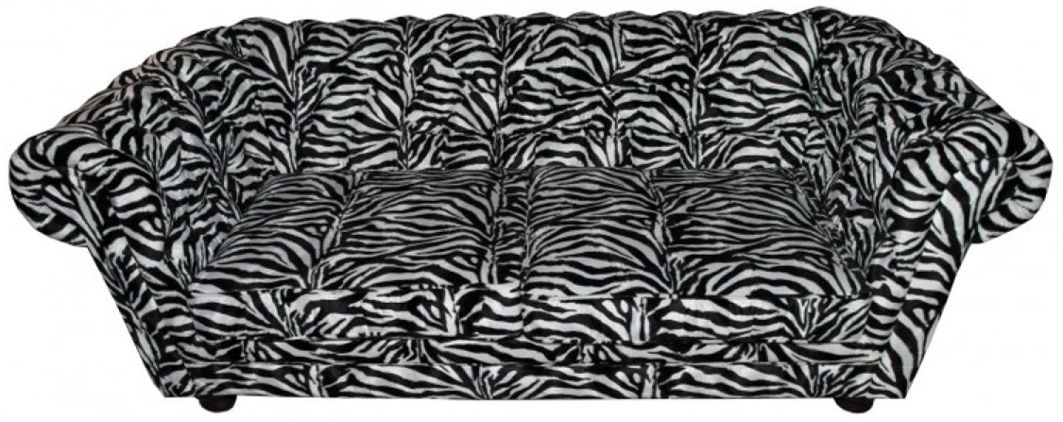 Casa Padrino Designer Chesterfield Sofa Zebra - Designer Wohnzimmer Möbel Bild 1