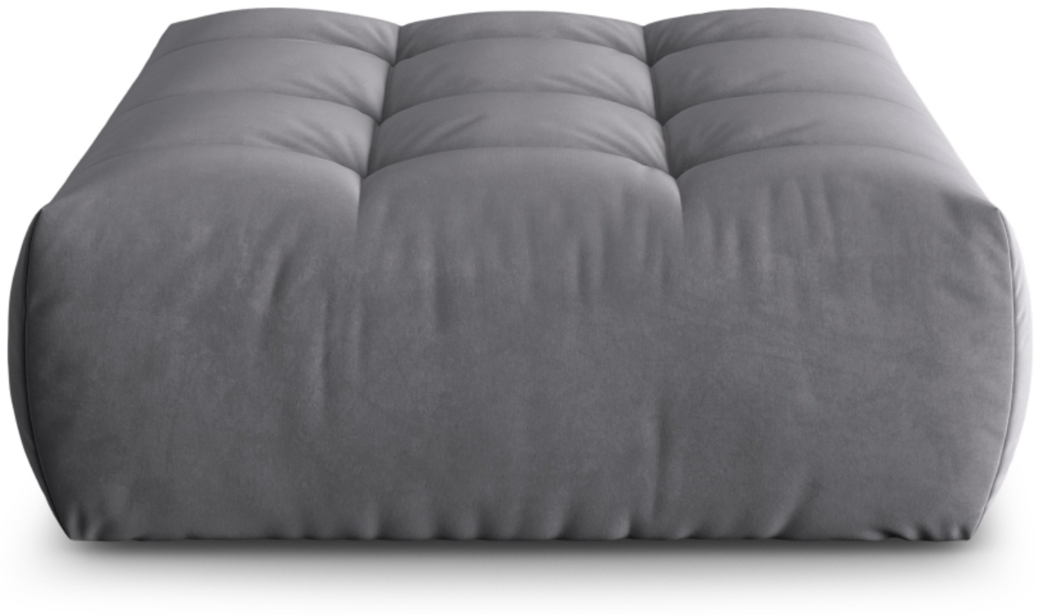 Micadoni Hocker Bloom 1-Sitzer Samt Dunkelgrau Bild 1