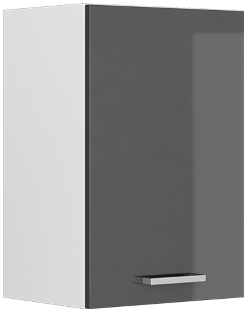 Hängeschrank R-Line Anthrazit Hochglanz 40 cm mit offenen Regalen Vicco Bild 1