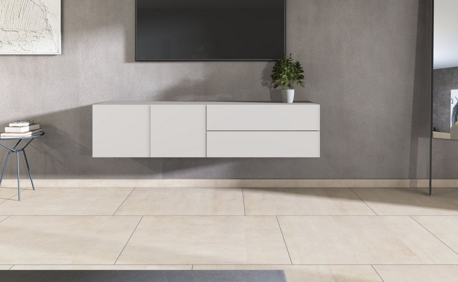 borchardt Möbel Lowboard Sophia, Breite 152 cm, hängend und stehend montierbar Bild 1