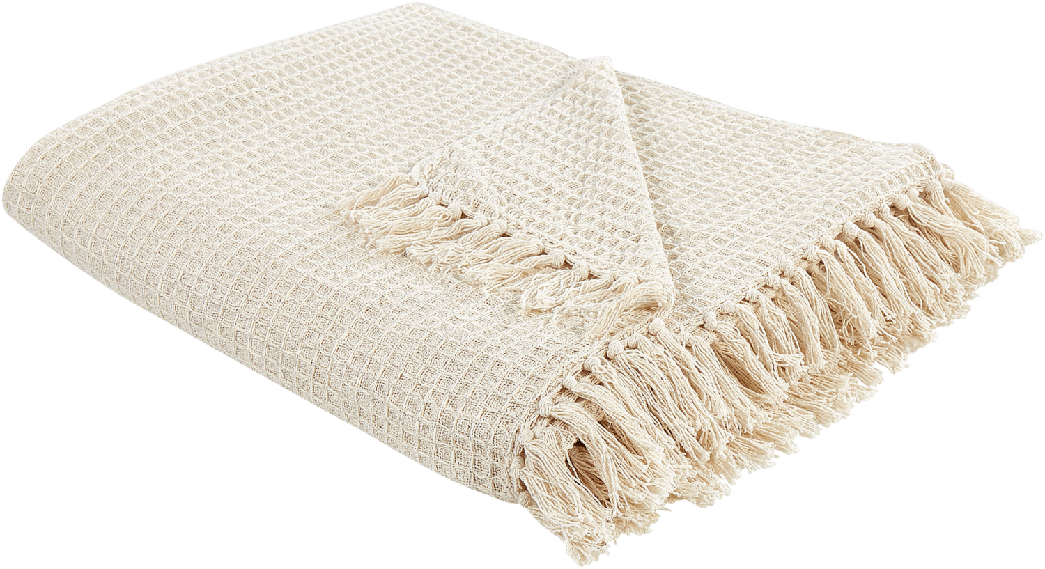 Kuscheldecke MALU Baumwolle 200 x 220 cm Helles Beige Kein Muster Bild 1