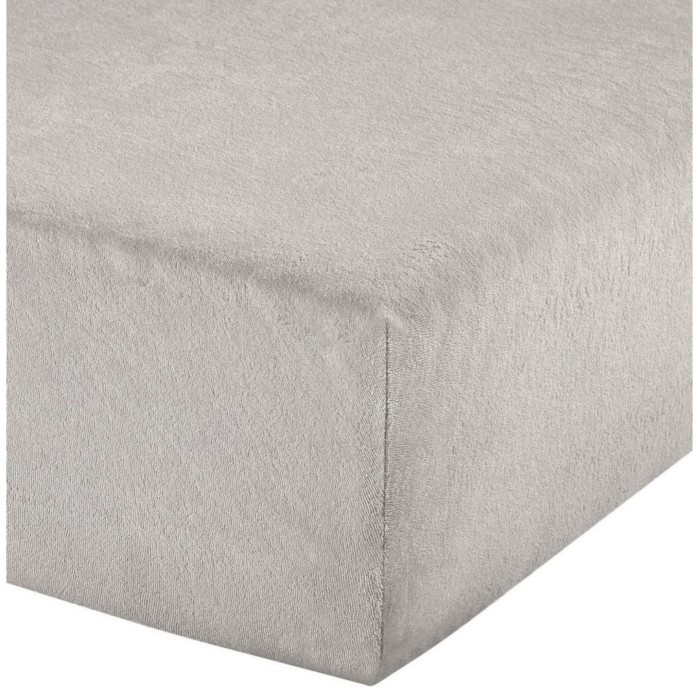 Erwin Müller Spannbettlaken Boxspring-Spannbettlaken "Füssen", Frottee, Gummizug: Rundumgummi, (1 Stück), Frottee-Stretch Uni Bild 1