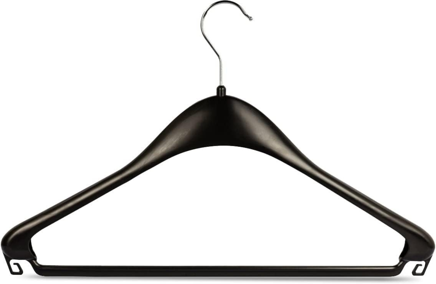 RSR Hangers Kleiderbügel F 44 cm Jackenbügel Sakkobügel Kunststoff Schwarz, (20-tlg) Bild 1
