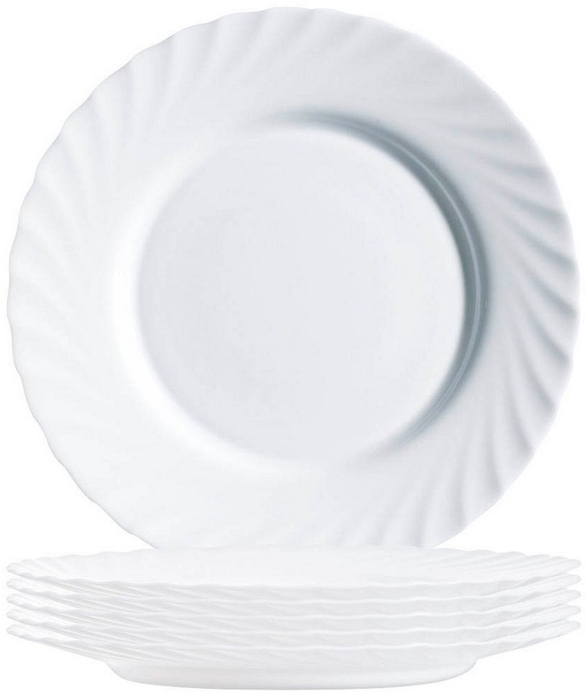 Arcoroc Speiseteller Arcoroc Trianon White Teller flach 24,5 cm 6er Set Bild 1