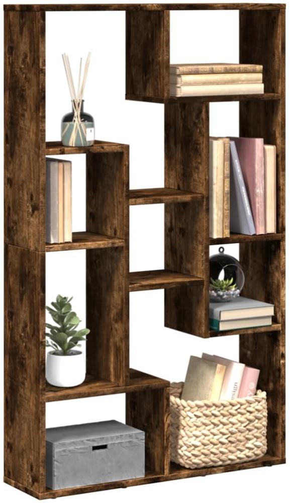 vidaXL Bücherregal Räuchereiche 72x20x120 cm Holzwerkstoff 858160 Bild 1