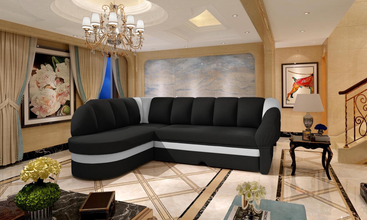 Wohnideebilder Benano Schwarz Ecksofas & Eckcouches B021 Bild 1