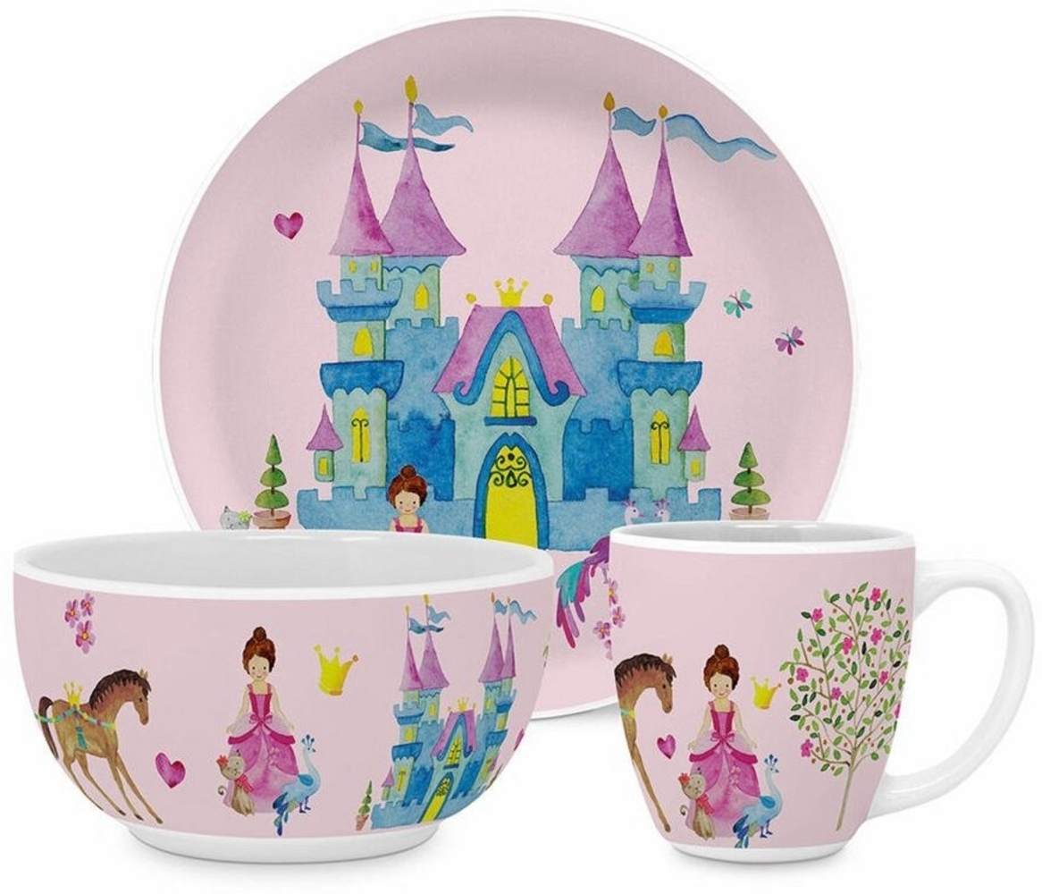 PPD Kindergeschirr-Set Princess Kids Set 3-tlg. (3-tlg), New Bone China Bild 1