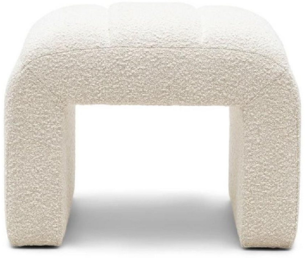 Rivièra Maison Hocker Hocker Brera Stool Bouclé Weiß Sand Bild 1