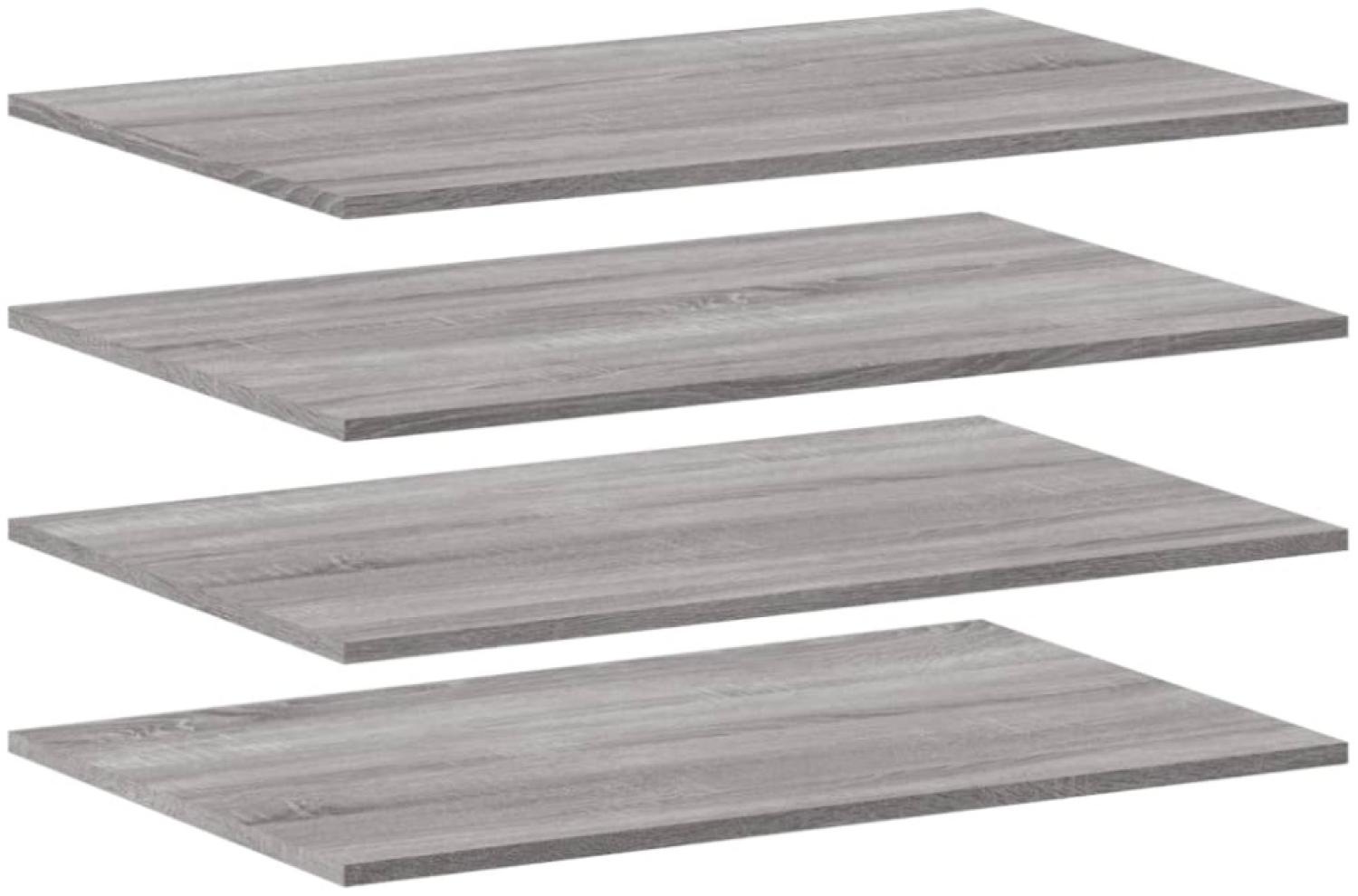 vidaXL Wandregale 4 Stk. Grau Sonoma 80x50x1,5 cm Holzwerkstoff 838281 Bild 1