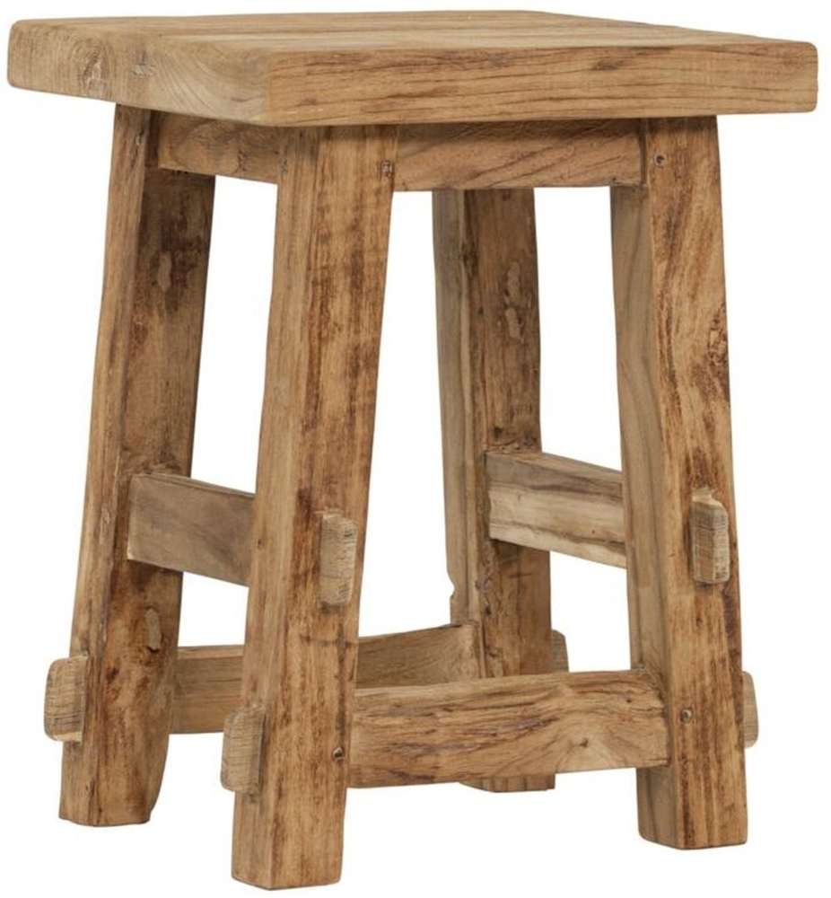 Hocker Tuscany aus Teakholz, 35x30x45 cm Bild 1