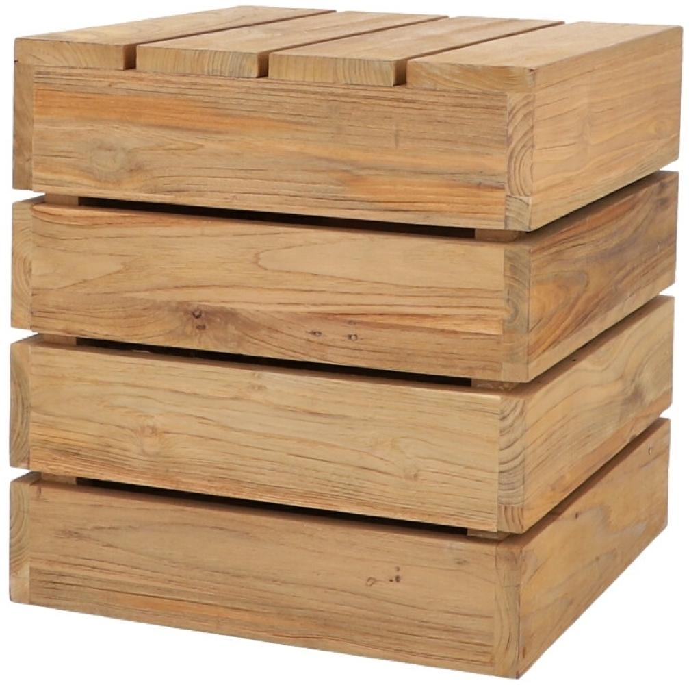 Beistelltisch Move aus recyceltem Teakholz, 43 cm Bild 1