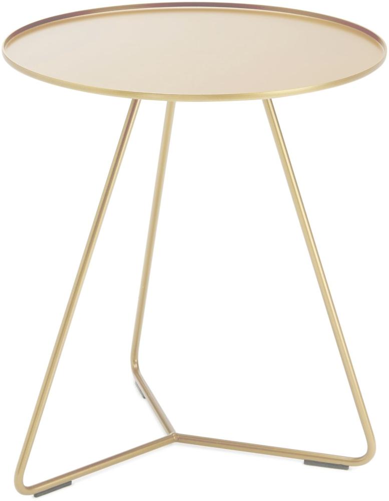 Steely Beistelltisch 45cm Gold Metallic Bild 1