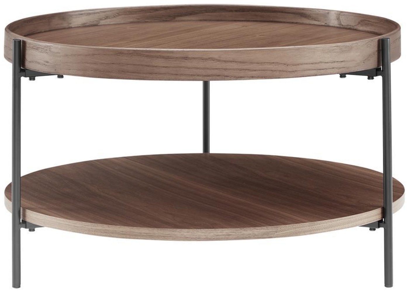 Couchtisch Ø 69 cm Walnuss Bild 1