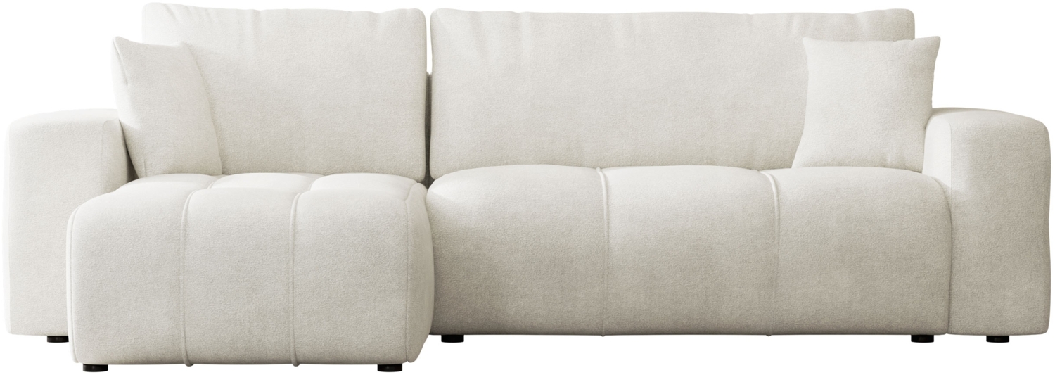 Mirjan24 'Furyn' Ecksofa mit Bettkasten und Schlaffunktion, L-Form, beige, 244 x 145 x 82 cm Bild 1