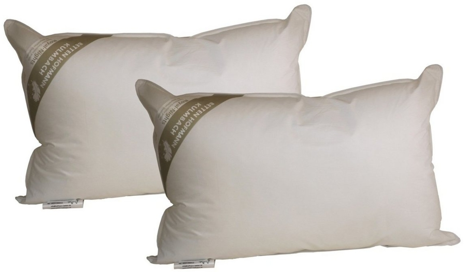 Betten Hofmann Kunstfaserkopfkissen 2 Stück Hofmanns Basic Allergiker Kopfkissen Faserkissen 40x60 cm, Bezug: 100% Baumwolle, Kopfkissen, Rückenschläfer, Seitenschläfer Bild 1