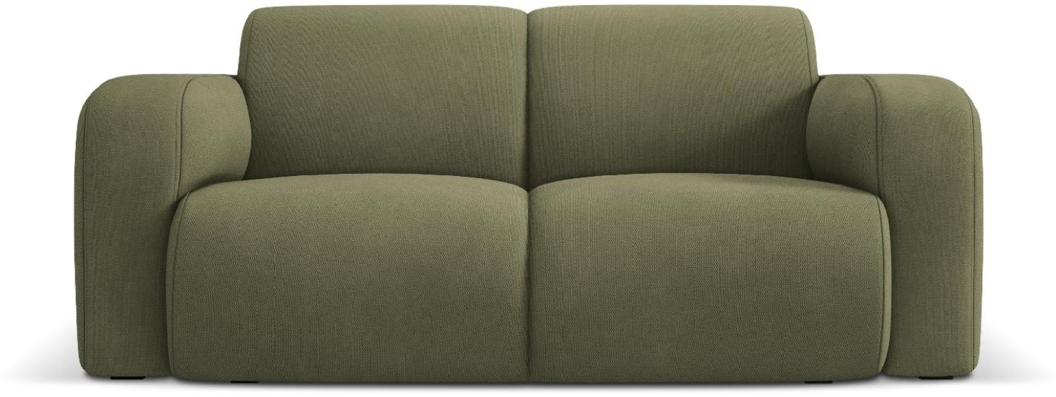 Micadoni Boucle Sofa Molino 2-Sitzer Strukturierter Stoff Hellgrün Bild 1