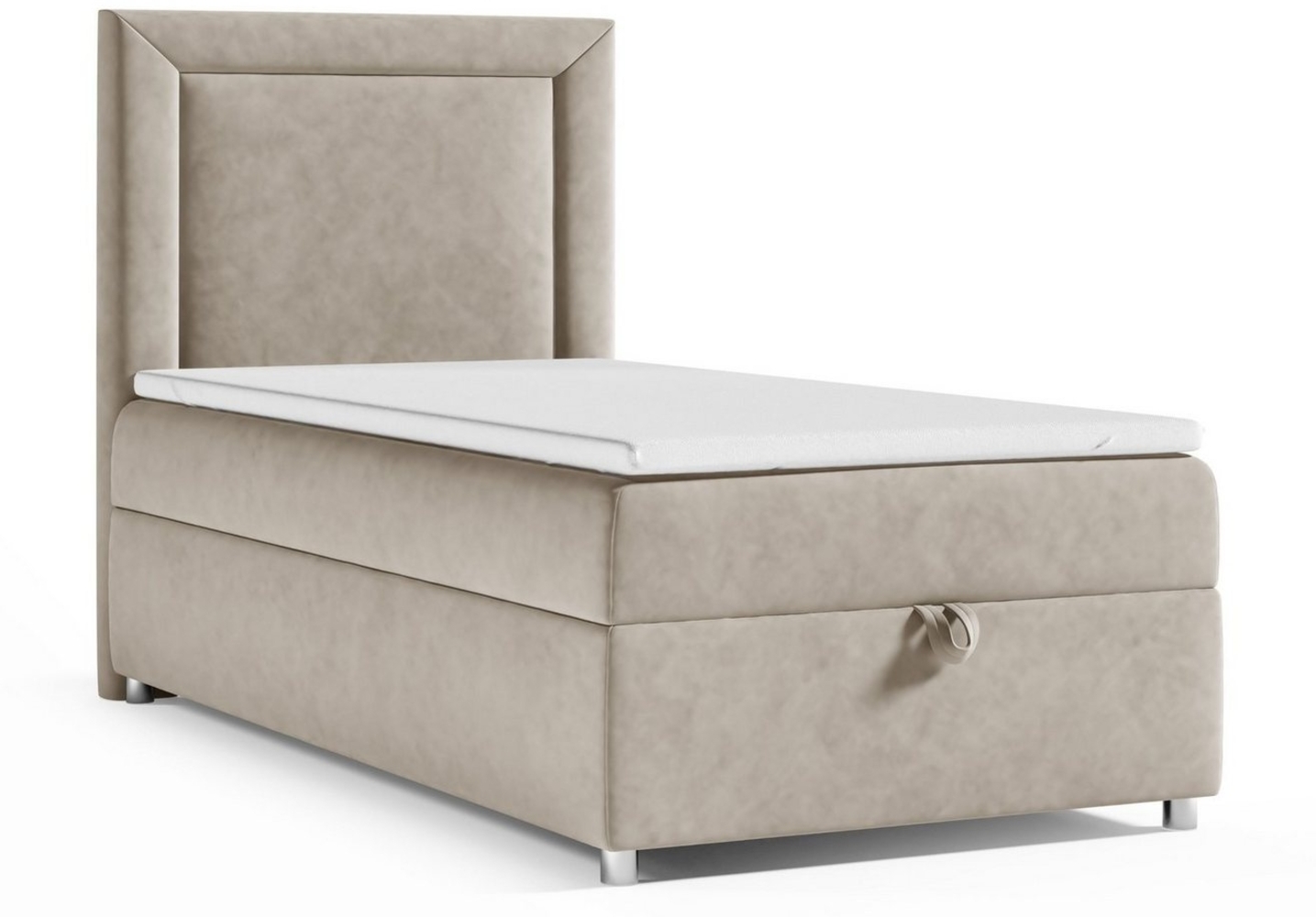 Best for Home Boxspringbett mit Bettkasten Trinity K-3 SINGLE Bonellfederkern inkl. 7 cm Topper (70x200 80x200 90x200 100x200 cm), verschiedene Liefermöglichkeiten, TOP Preis-Leistungs-Verhältnis Bild 1