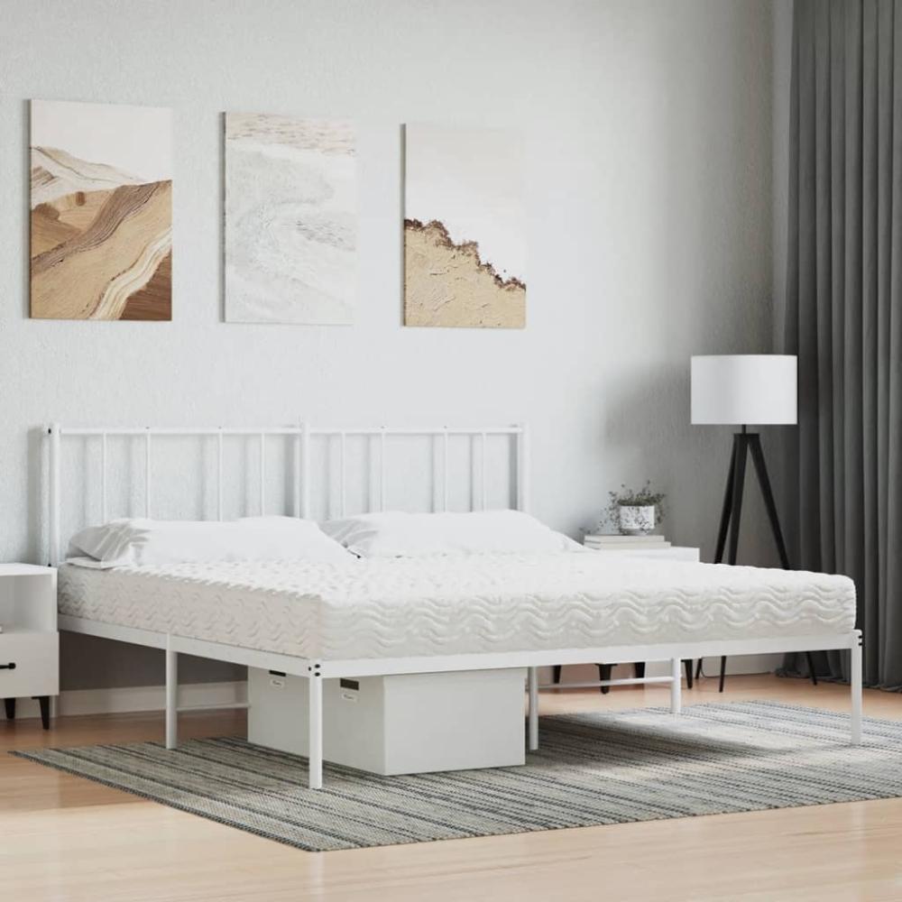 vidaXL Schaumstoffmatratze Weiß 180x220 cm Härtegrad H2 H3 4016644 Bild 1