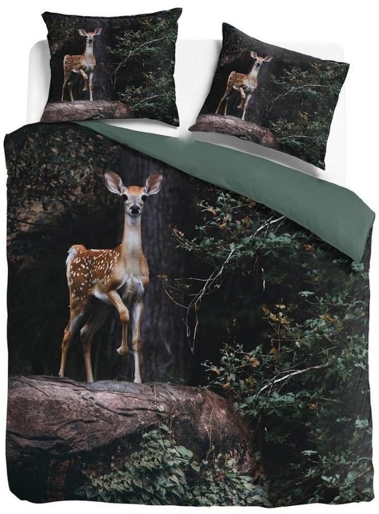 TRAUMSCHLAF Bettwäsche Bambi, Renforce, 2 teilig, Märchenhaftes Waldmotiv Bild 1