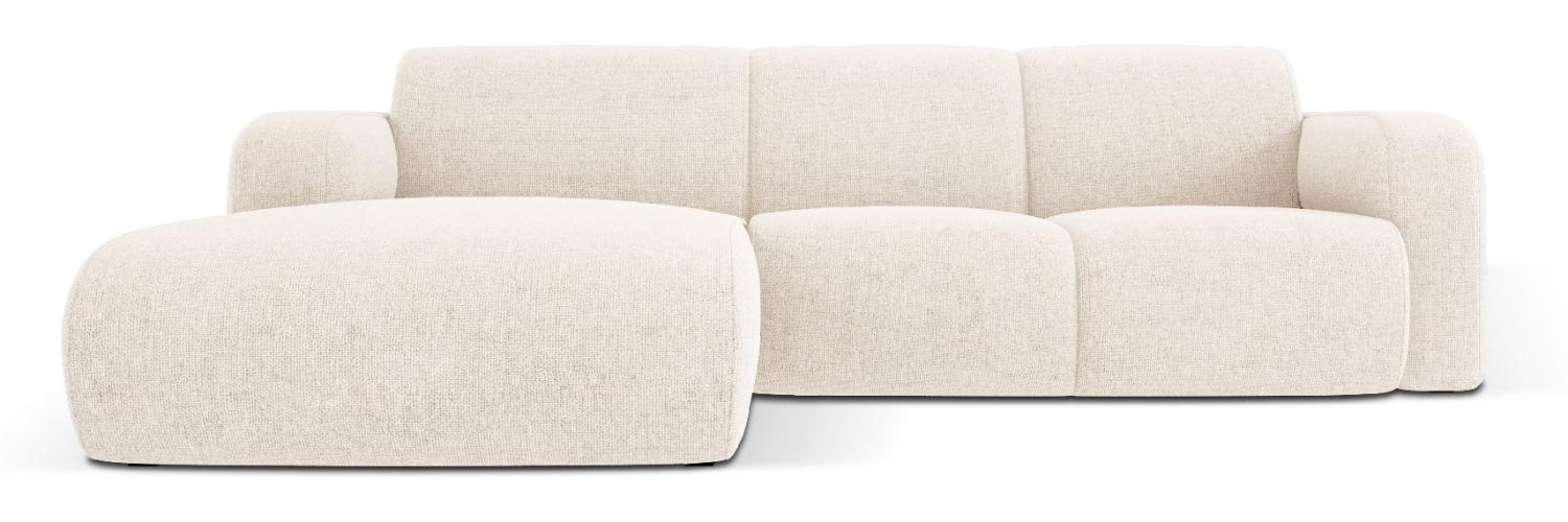 Micadoni Boucle Ecksofa Molino 4-Sitzer Links Chenille Hellbeige Bild 1