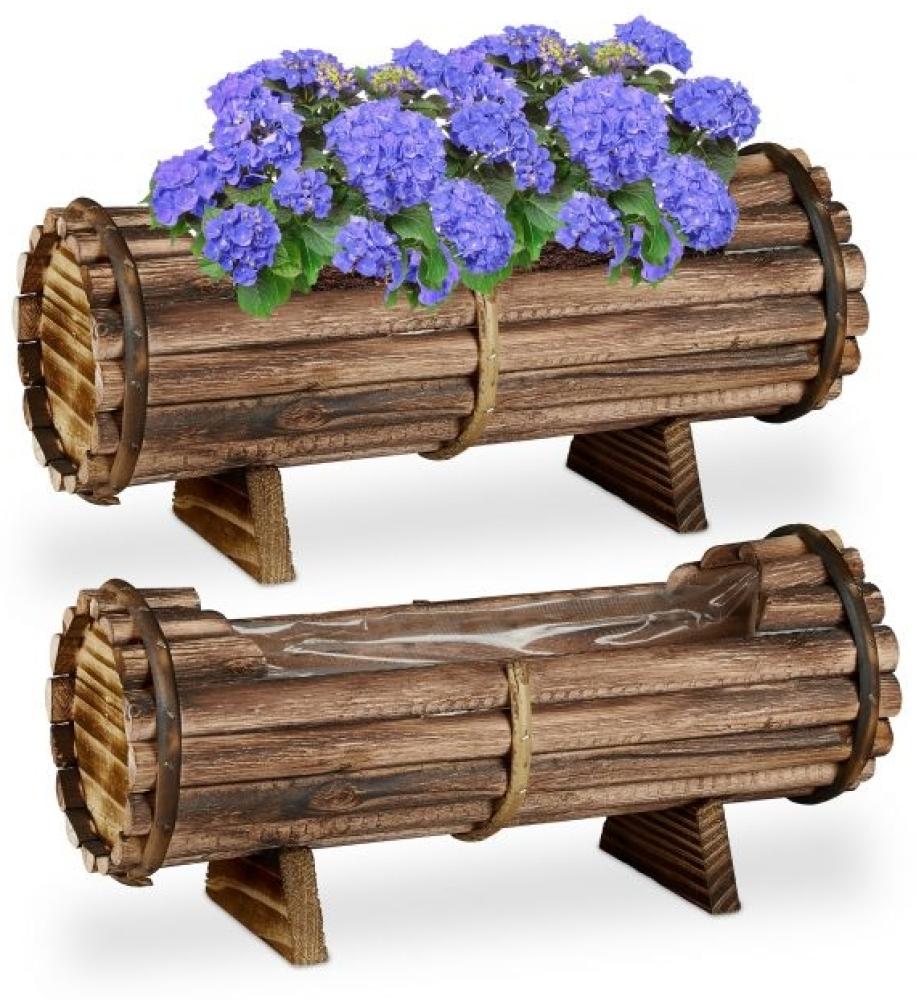 Blumenkasten Holz 2er Set 10037609 Bild 1