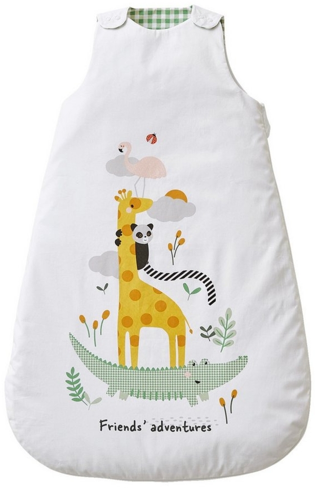 vertbaudet Babyschlafsack Baby Sommerschlafsack TIERPYRAMIDE, Sommerschlafsack, 1 TOG Bild 1